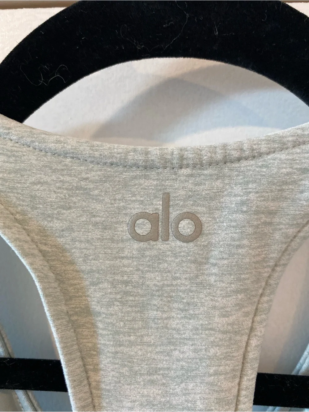 ALO Yoga AloSoft Baby Blue Sports Bra